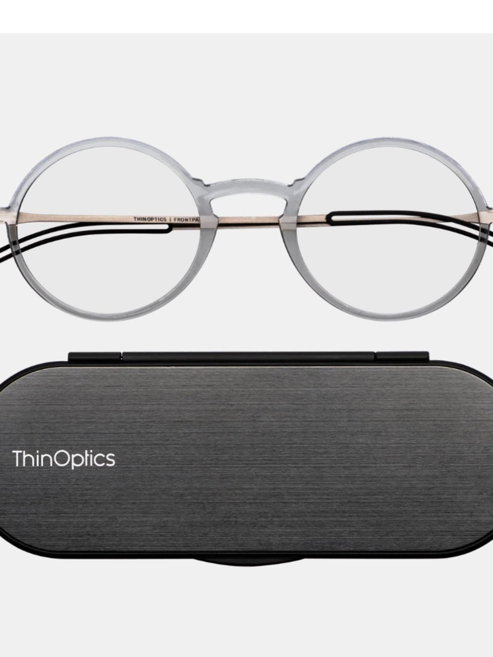 Thin Optics Reading Glasses, clear, 1.5 magnification,